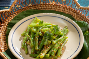 Đậu que xào mắm ruốc