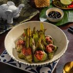 Gà cuộn lá dứa