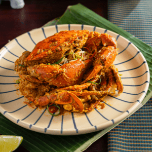 Cua nguyên con sốt cà ri kiểu Thái