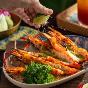 Tôm càng nướng sốt cay